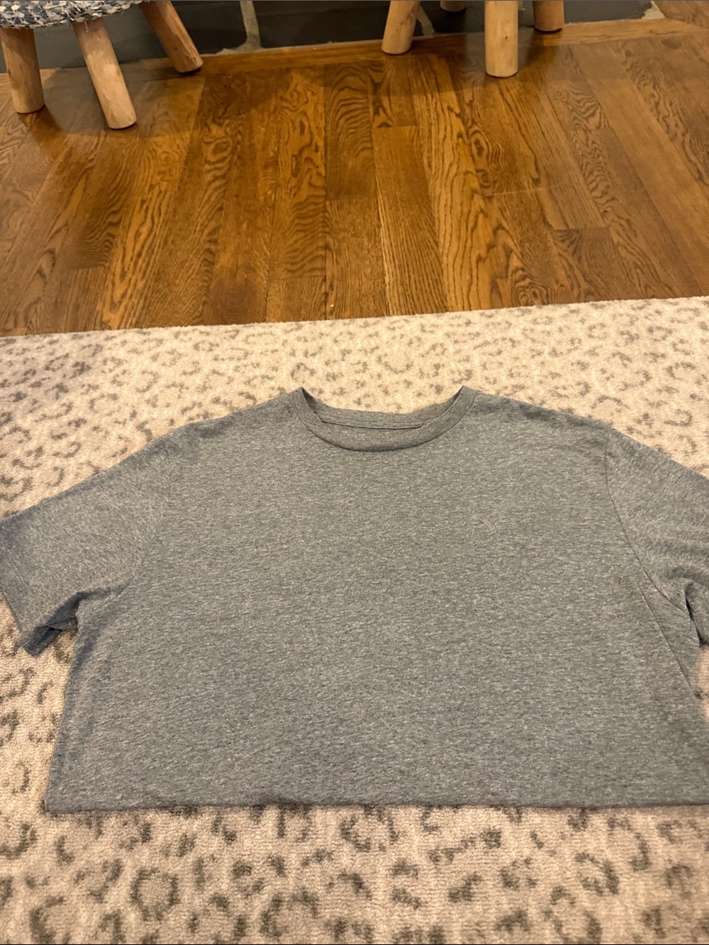 American Eagle Outfitters Gray Short Sleeve Crewneck Tee